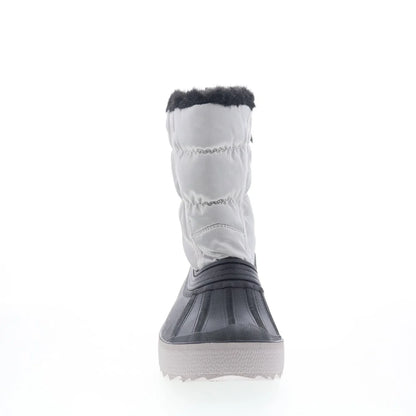 Pajar Spacey EU PDPAB00229.01 Womens Silver Canvas Pull On Casual Dress Boots