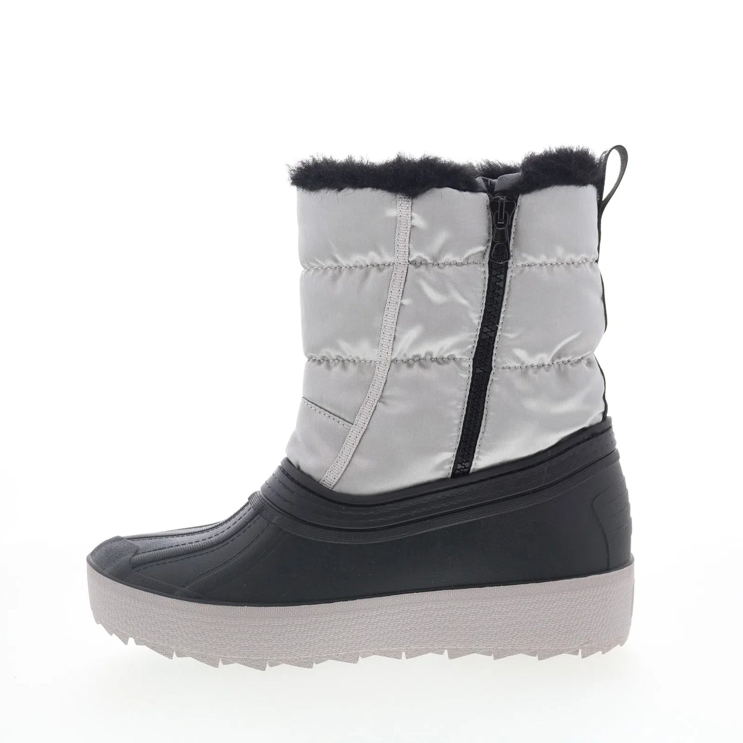 Pajar Spacey EU PDPAB00229.01 Womens Silver Canvas Pull On Casual Dress Boots