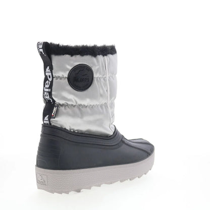 Pajar Spacey EU PDPAB00229.01 Womens Silver Canvas Pull On Casual Dress Boots
