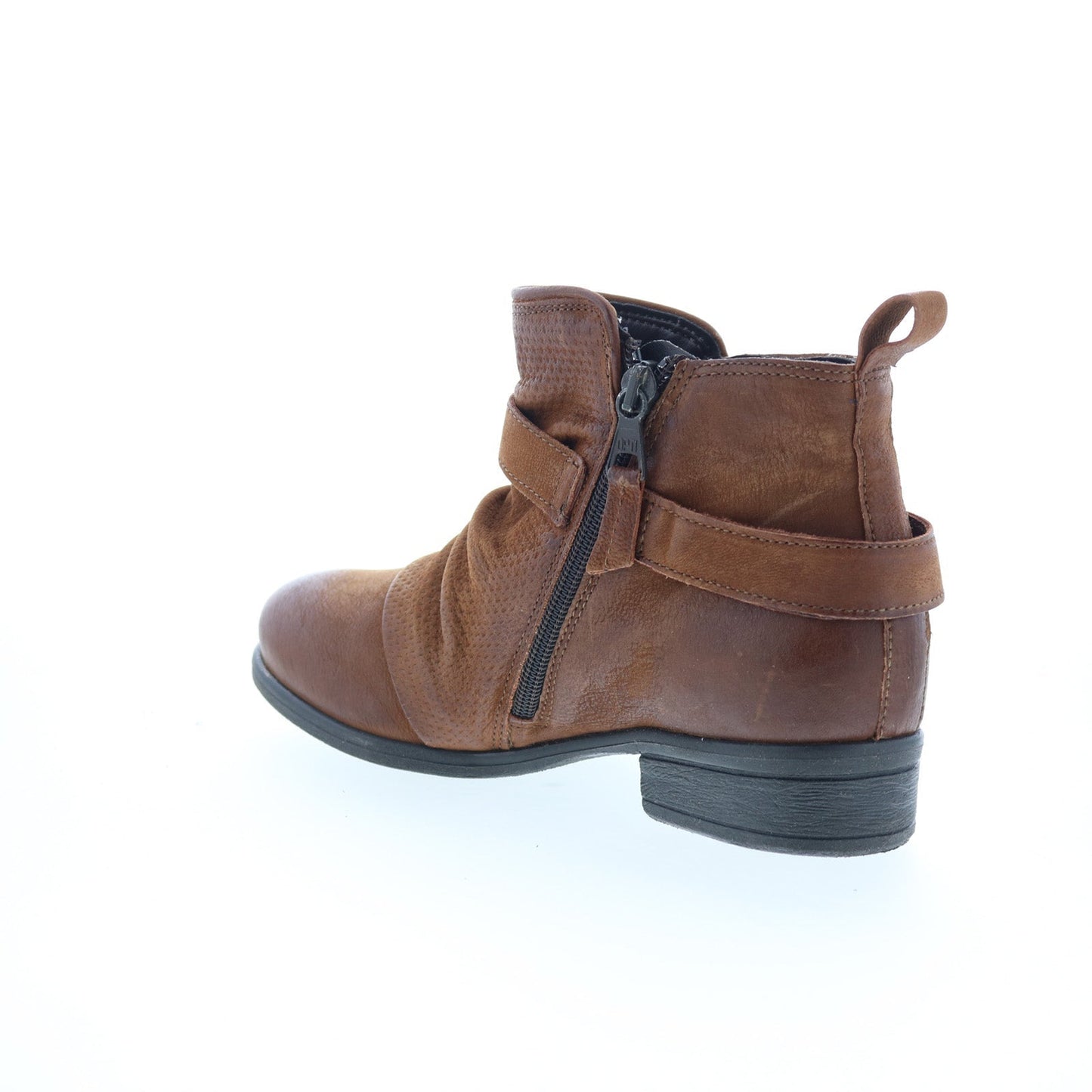 Miz Mooz Suzy Womens Brown Leather Zipper Ankle & Booties Boots