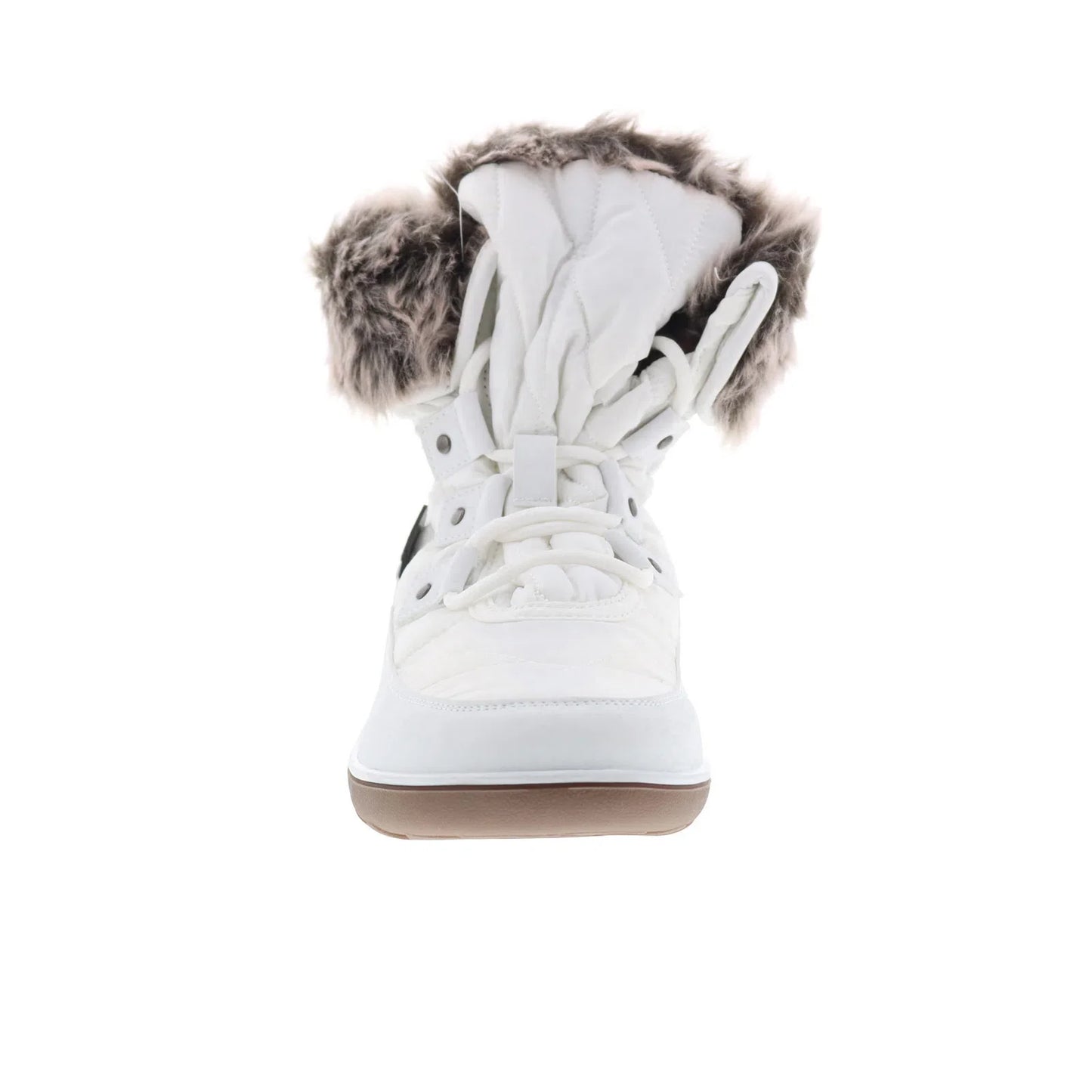 Wanderlust Snow Flake T18653 Womens White Wide Synthetic Casual Dress Boots