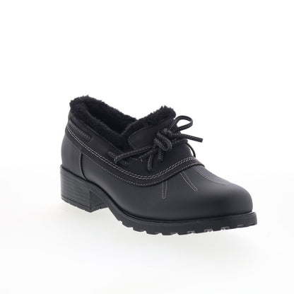 Trotters Belle T1966-013 Womens Black Synthetic Lace Up Ankle & Booties Boots