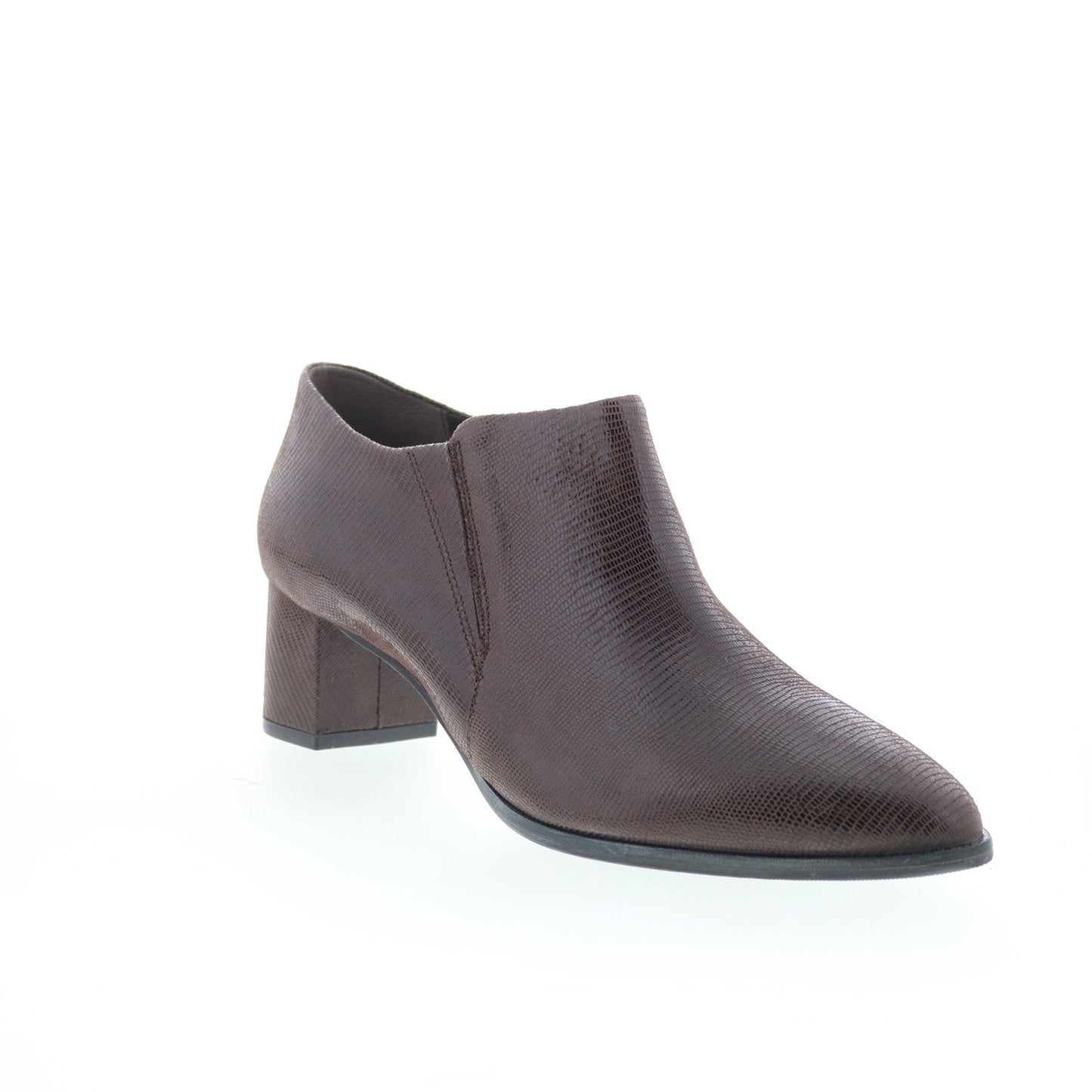 Trotters Keegan T2059-204 Womens Brown Leather Zipper Ankle & Booties Boots