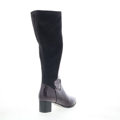 Trotters Kirby Wide Calf Womens Burgundy Extra Wide Casual Dress Boots