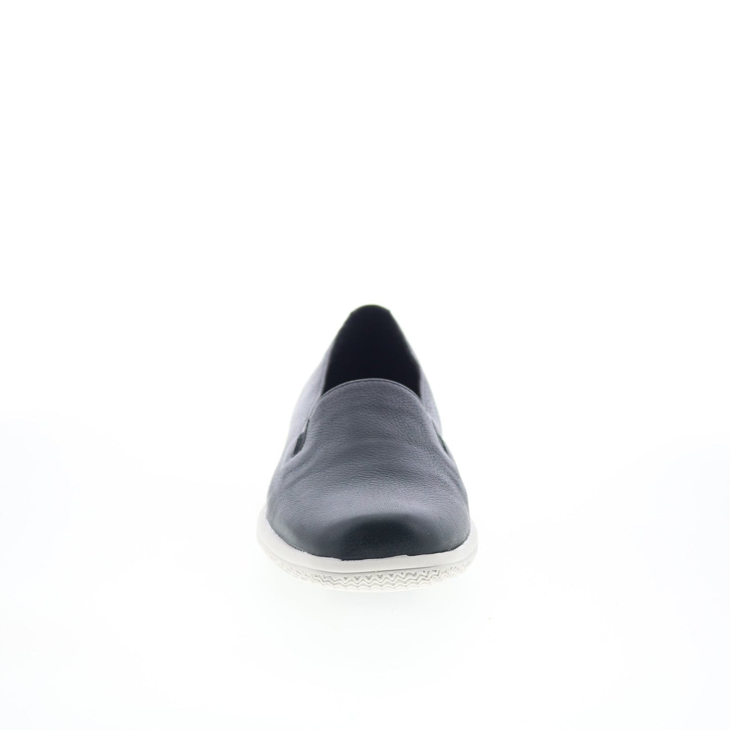 Trotters Universal T2110-001 Womens Black Leather Slip On Loafer Flats Shoes