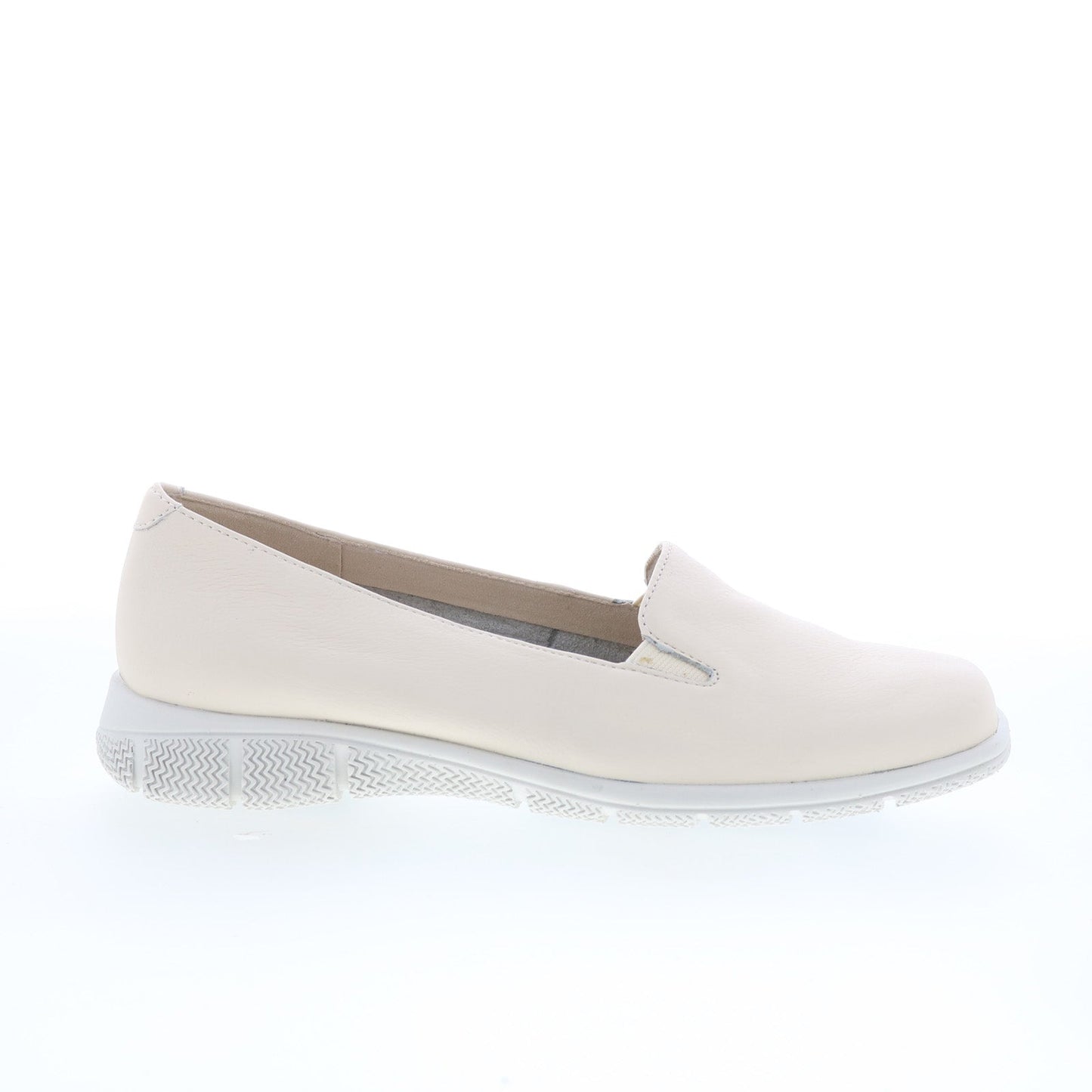 Trotters Universal T2110-126 Womens Beige Leather Slip On Loafer Flats Shoes