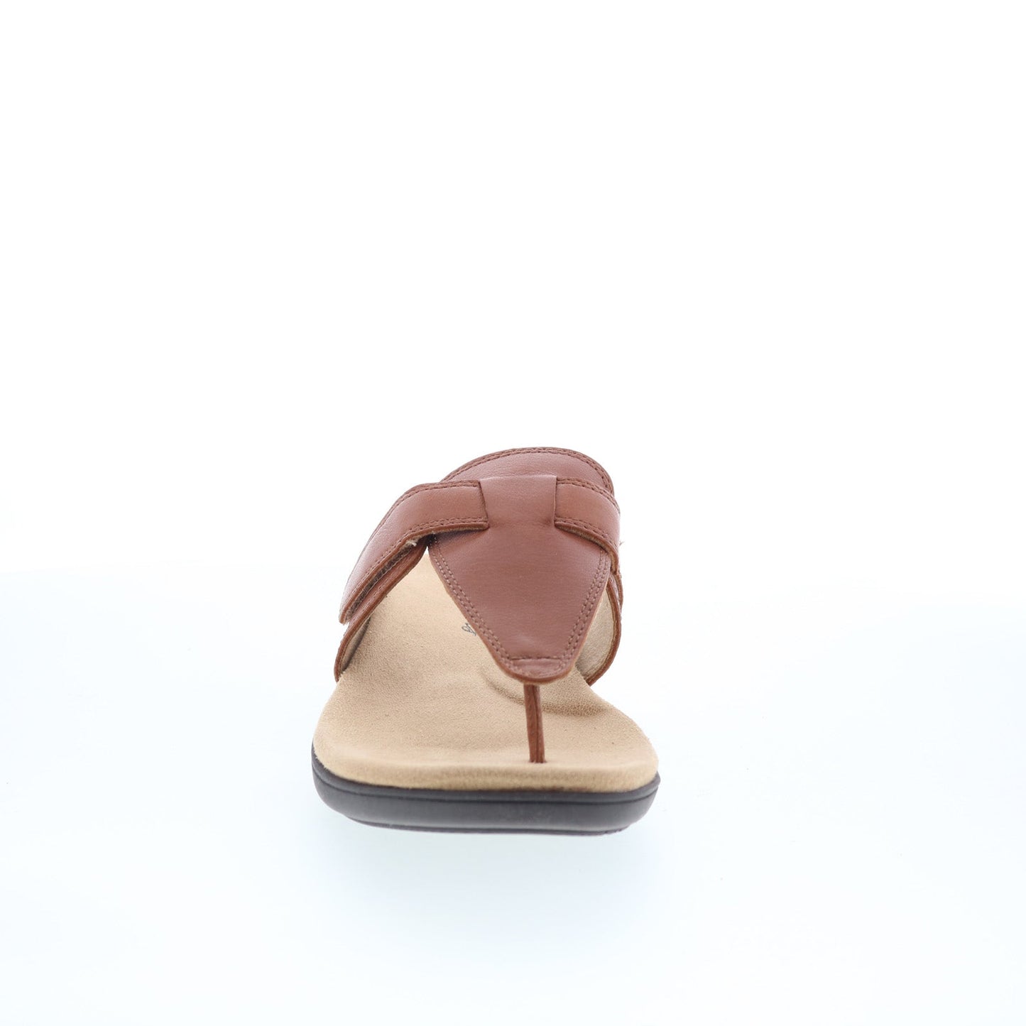 Trotters Robin T2317-215 Womens Brown Leather Strap Thong Sandals Shoes