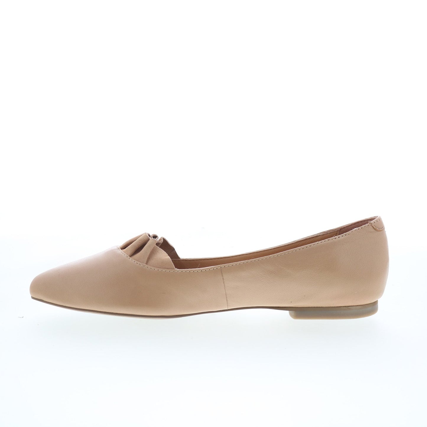 Trotters Elsie T2357-130 Womens Beige Leather Slip On Loafer Flats Shoes