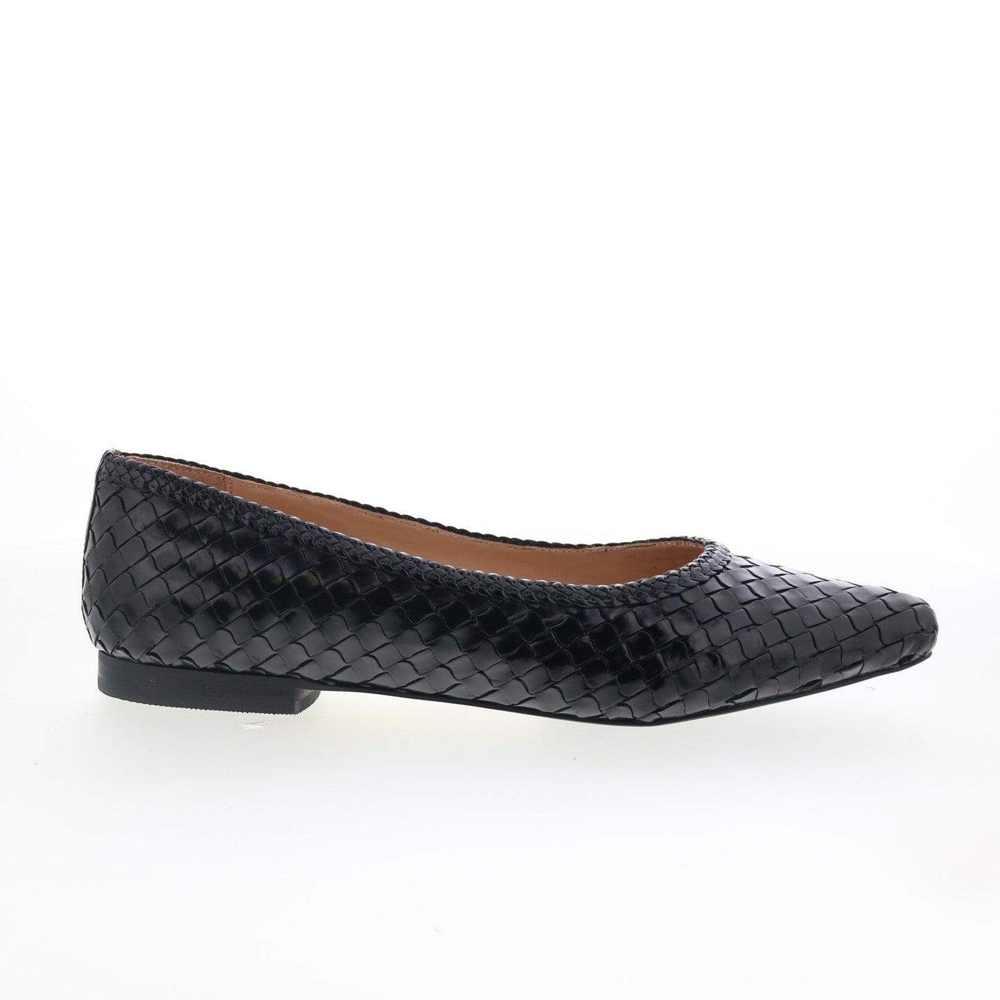Trotters Emmie T2371-001 Womens Black Leather Slip On Loafer Flats Shoes