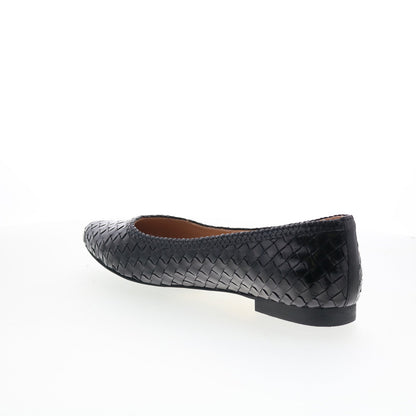 Trotters Emmie T2371-001 Womens Black Leather Slip On Loafer Flats Shoes
