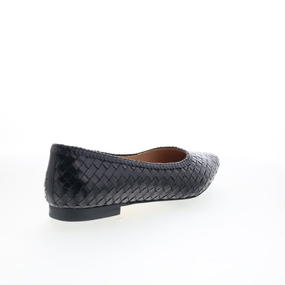 Trotters Emmie T2371-001 Womens Black Leather Slip On Loafer Flats Shoes