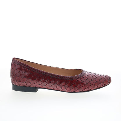 Trotters Emmie T2371-642 Womens Brown Leather Slip On Loafer Flats Shoes