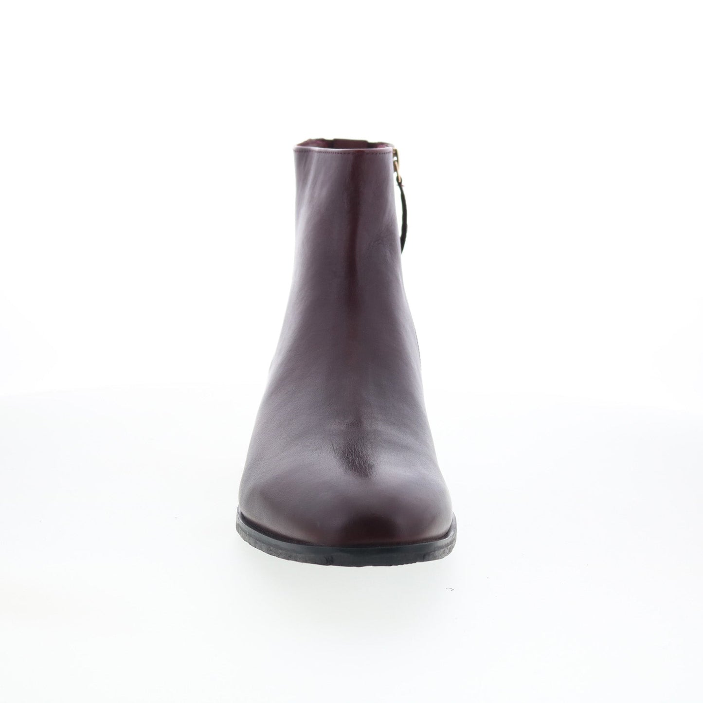 Trotters Ava T2451-615 Womens Brown Leather Zipper Ankle & Booties Boots