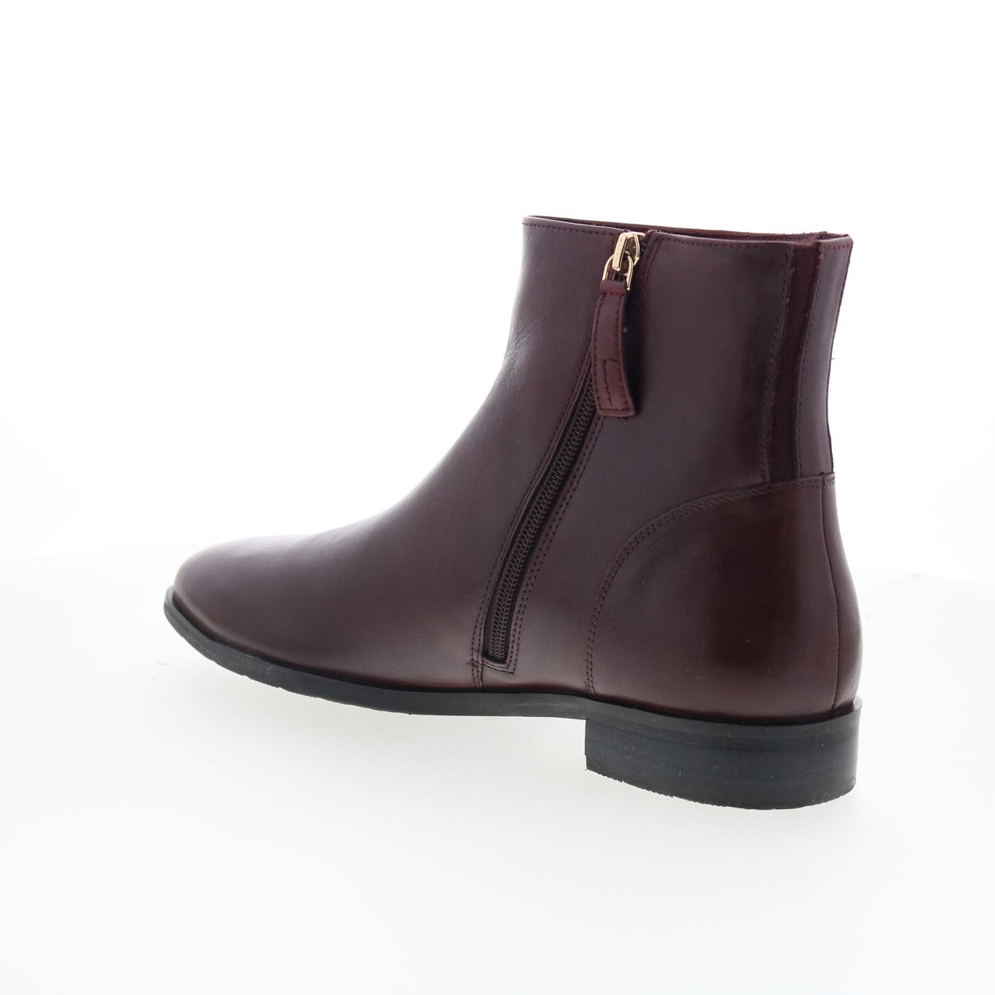 Trotters Ava T2451-615 Womens Brown Leather Zipper Ankle & Booties Boots