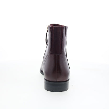 Trotters Ava T2451-615 Womens Brown Leather Zipper Ankle & Booties Boots