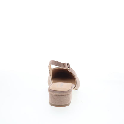 Trotters Jessa T2509-170 Womens Gray Suede Slingback Heels Shoes