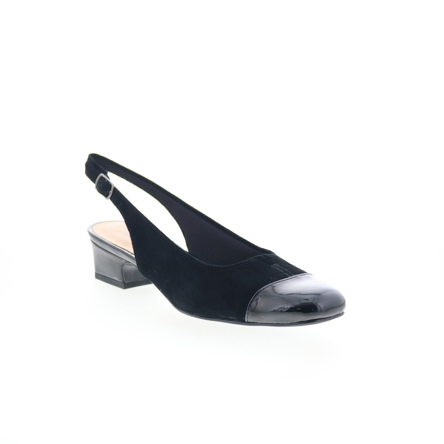 Trotters Dea T7001-048 Womens Black Extra Narrow Slingback Heels Shoes