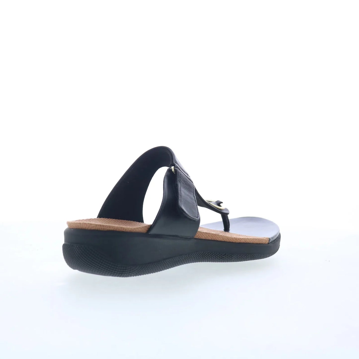 Softwalk Talara S2215-001 Womens Black Leather Strap Slides Sandals Shoes