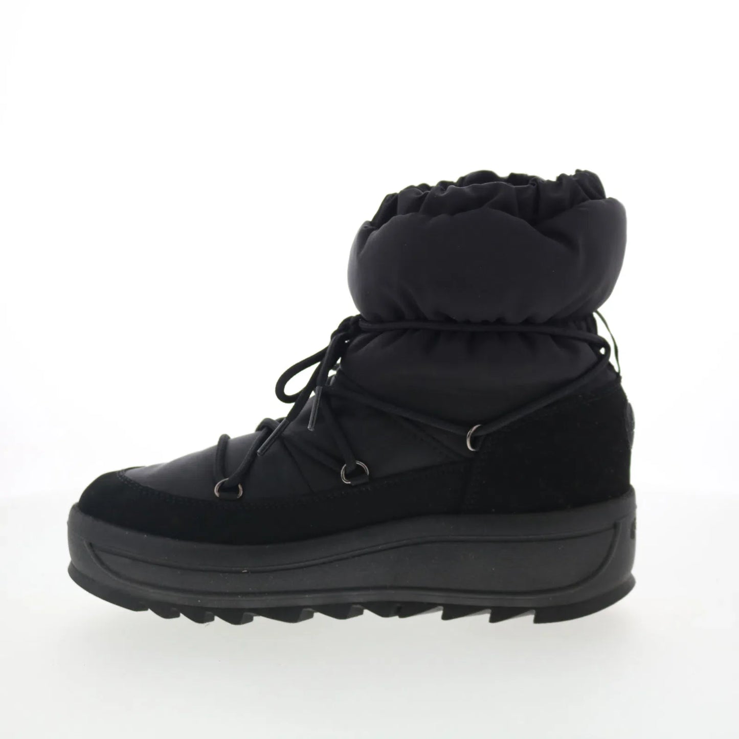 Pajar Taya Iron 79093 Womens Black Canvas Lace Up Casual Dress Boots