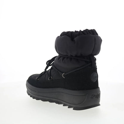 Pajar Taya Iron 79093 Womens Black Canvas Lace Up Casual Dress Boots