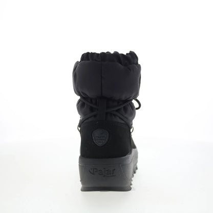 Pajar Taya Iron 79093 Womens Black Canvas Lace Up Casual Dress Boots