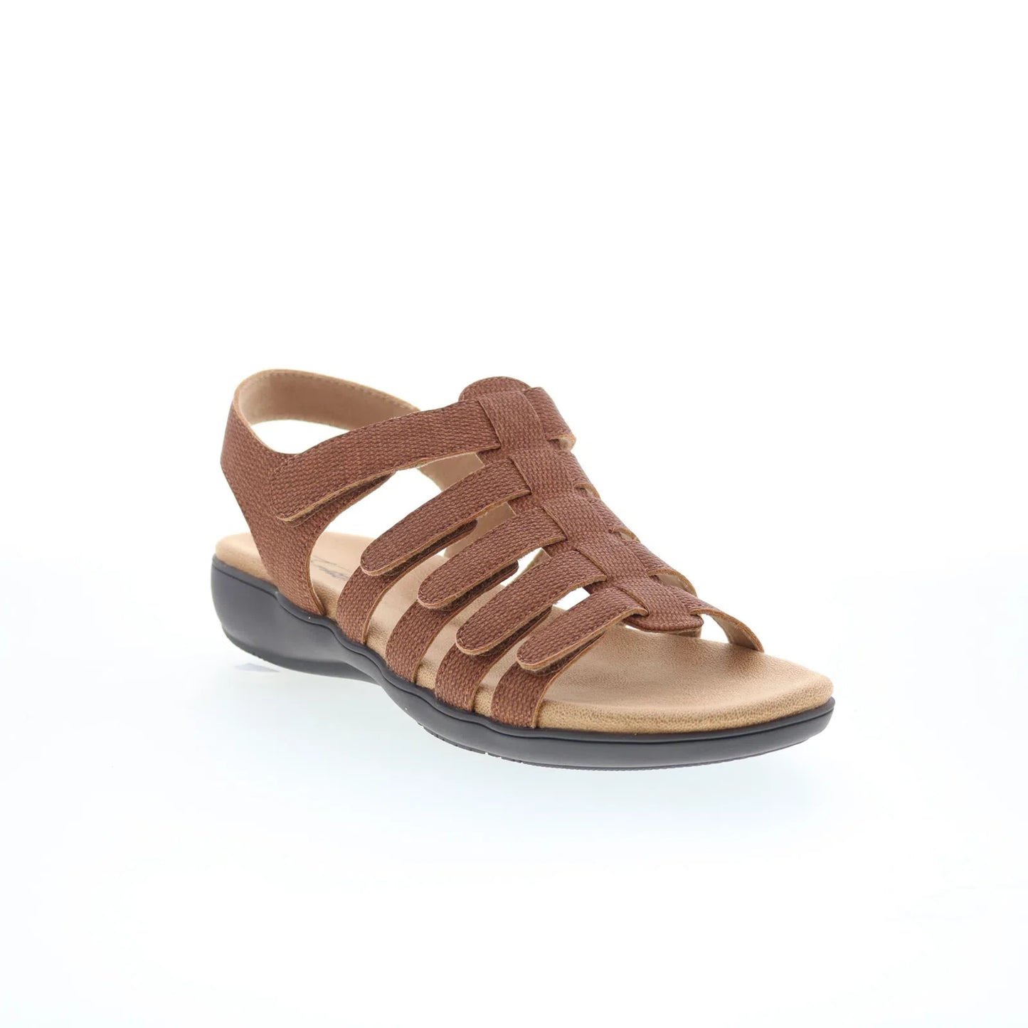 Trotters Tiki T2109-216 Womens Brown Nubuck Strap Sandals Shoes