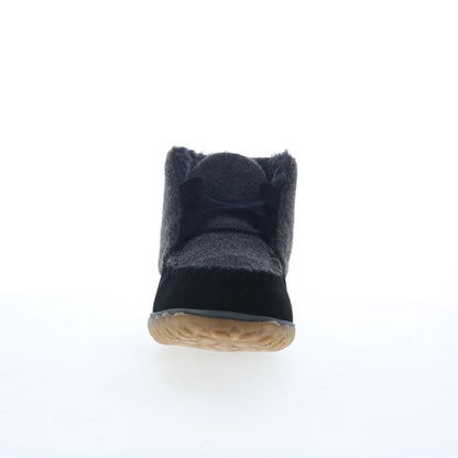 Minnetonka Torrey 40142 Womens Black Suede Loafer Slippers Shoes