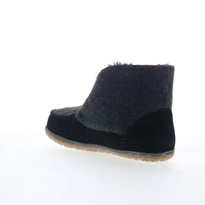 Minnetonka Torrey 40142 Womens Black Suede Loafer Slippers Shoes