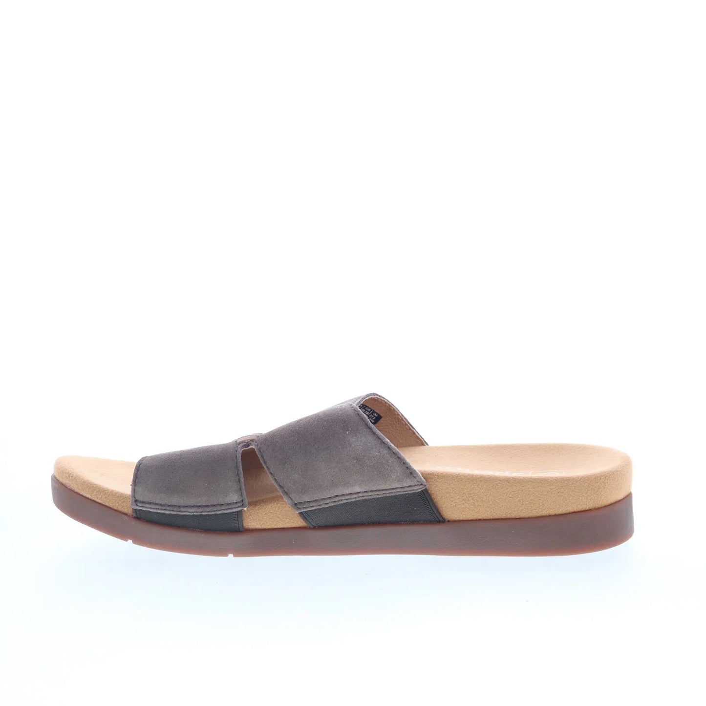 Spenco Twilight Woven SP1122FFR Womens Brown Leather Slides Sandals Shoes