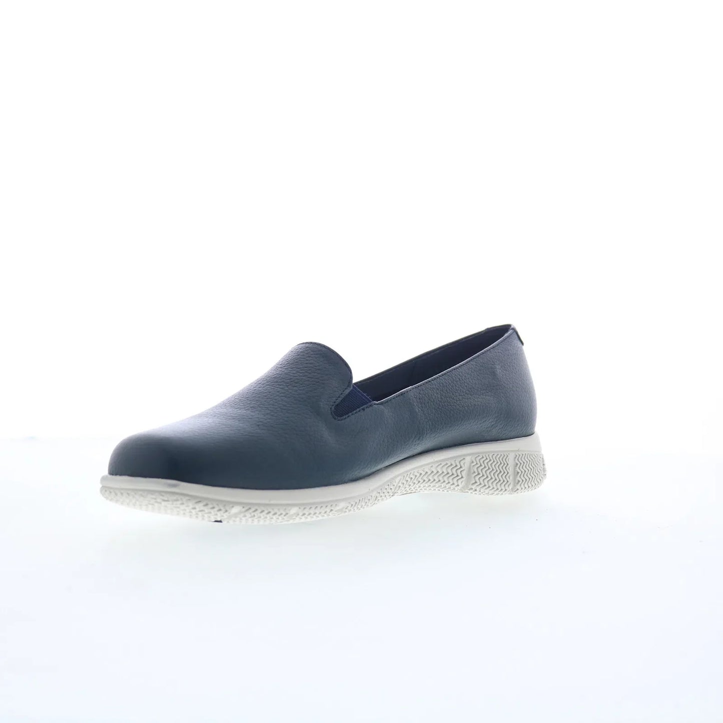 Trotters Universal T2110-400 Womens Blue Leather Slip On Loafer Flats Shoes