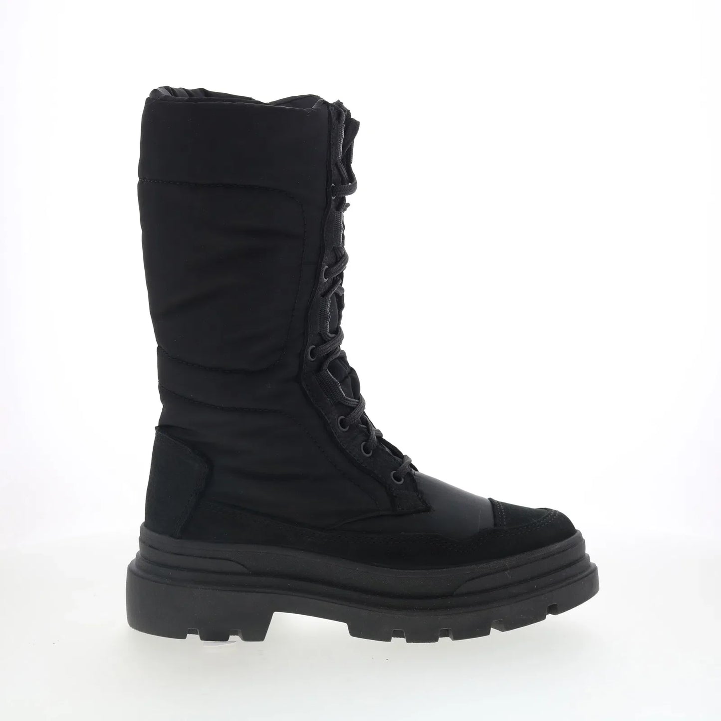 Pajar Vania High PDPAB00835.01 Womens Black Canvas Lace Up Mid Calf Boots