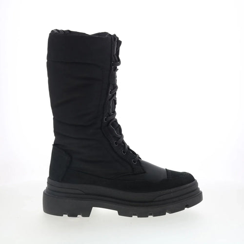 Pajar Vania High PDPAB00835.01 Womens Black Canvas Lace Up Mid Calf Boots