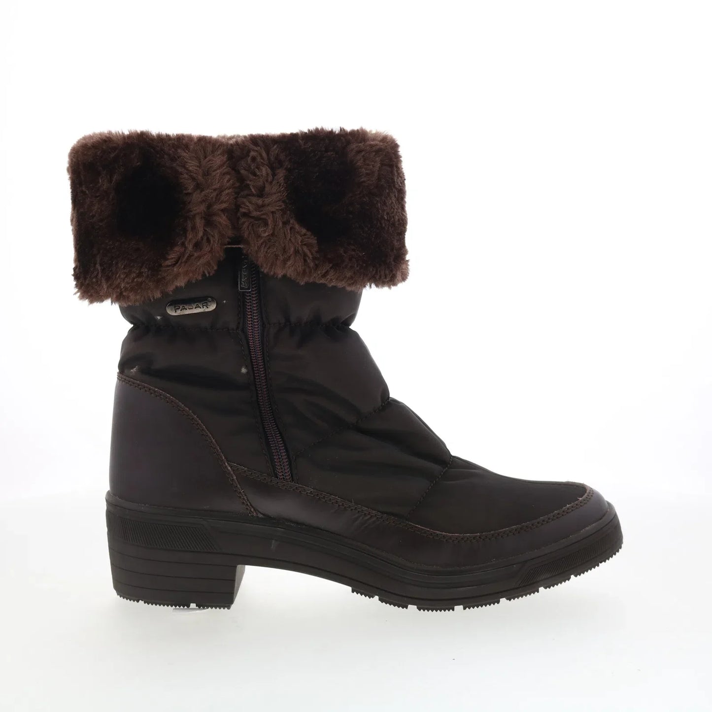Pajar Ventura 53210 Womens Brown Leather Zipper Ankle & Booties Boots