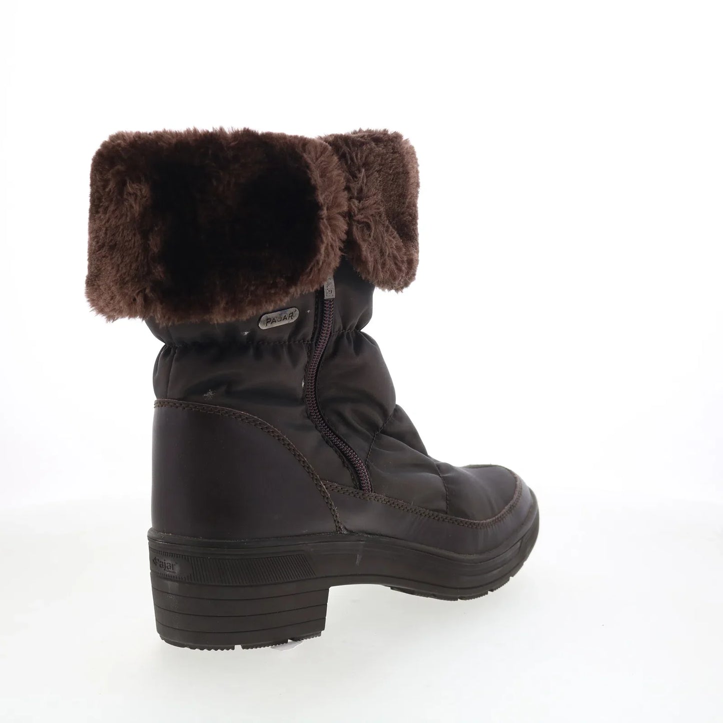 Pajar Ventura 53210 Womens Brown Leather Zipper Ankle & Booties Boots