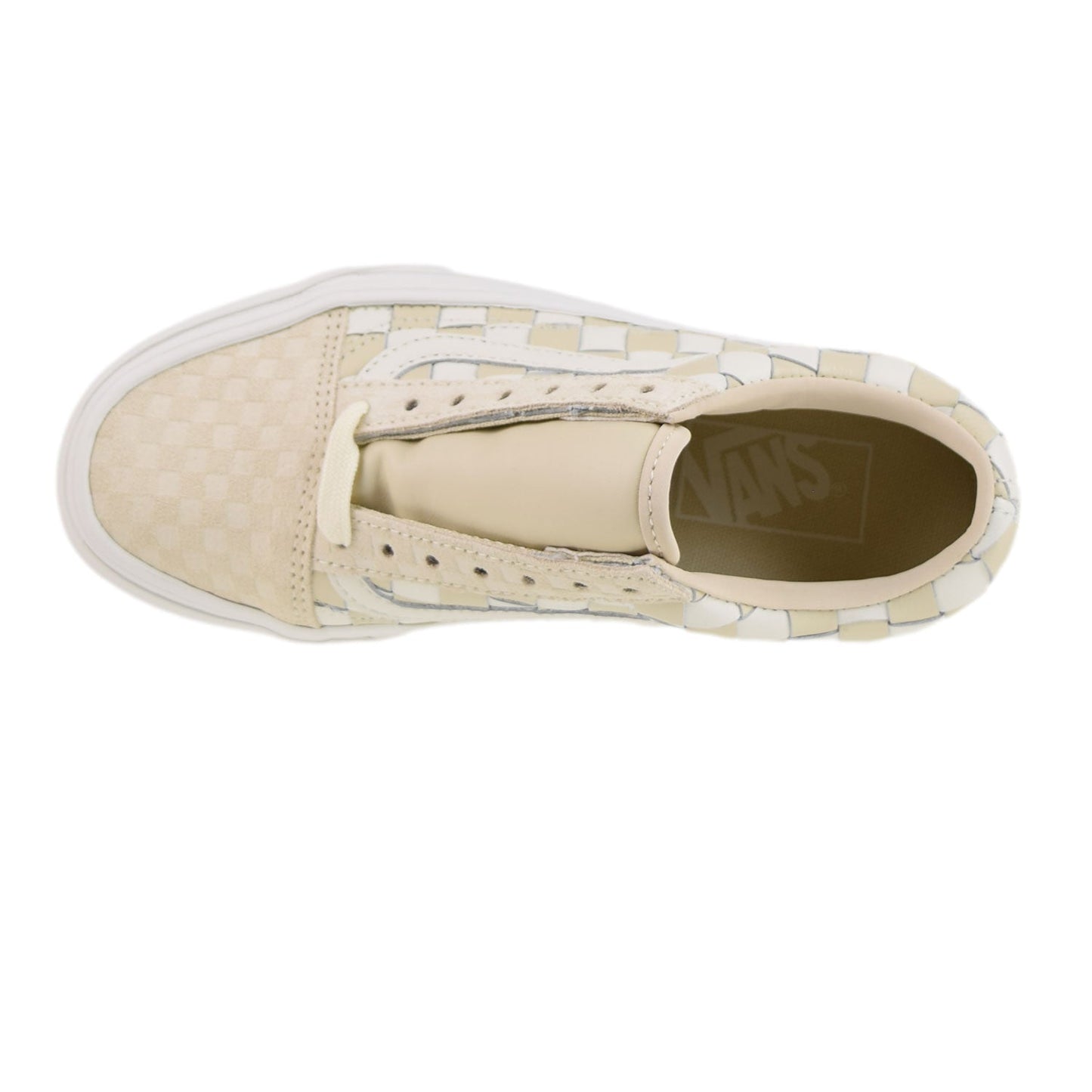Vans Woven Old Skool Platform Men's Shoes Light Brown