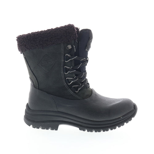 Original Muck Arctic Apres Lace WALM000 Womens Black Leather Winter Boots