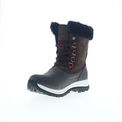 Original Muck Arctic Apres Lace Mid AG WALV900 Womens Brown Winter Boots