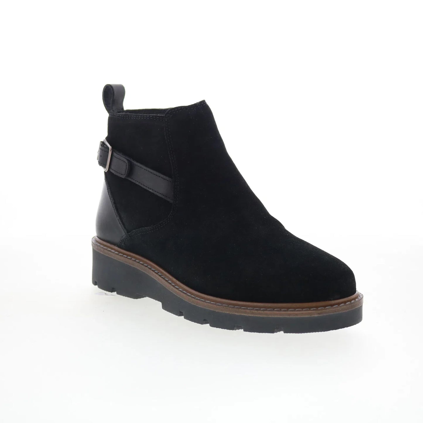 Softwalk Waneta S2370-003 Womens Black Leather Zipper Ankle & Booties Boots