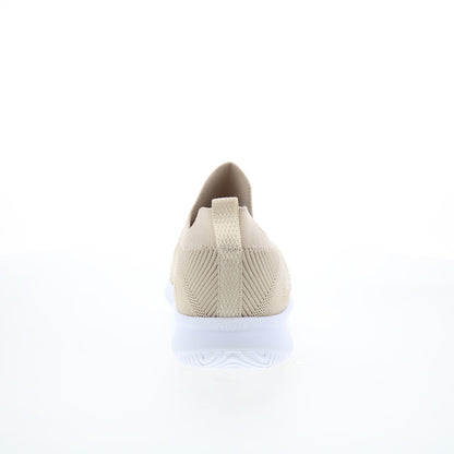 Propet Travelbound Slip on WAT104M Womens Beige Canvas Loafer Flats Shoes