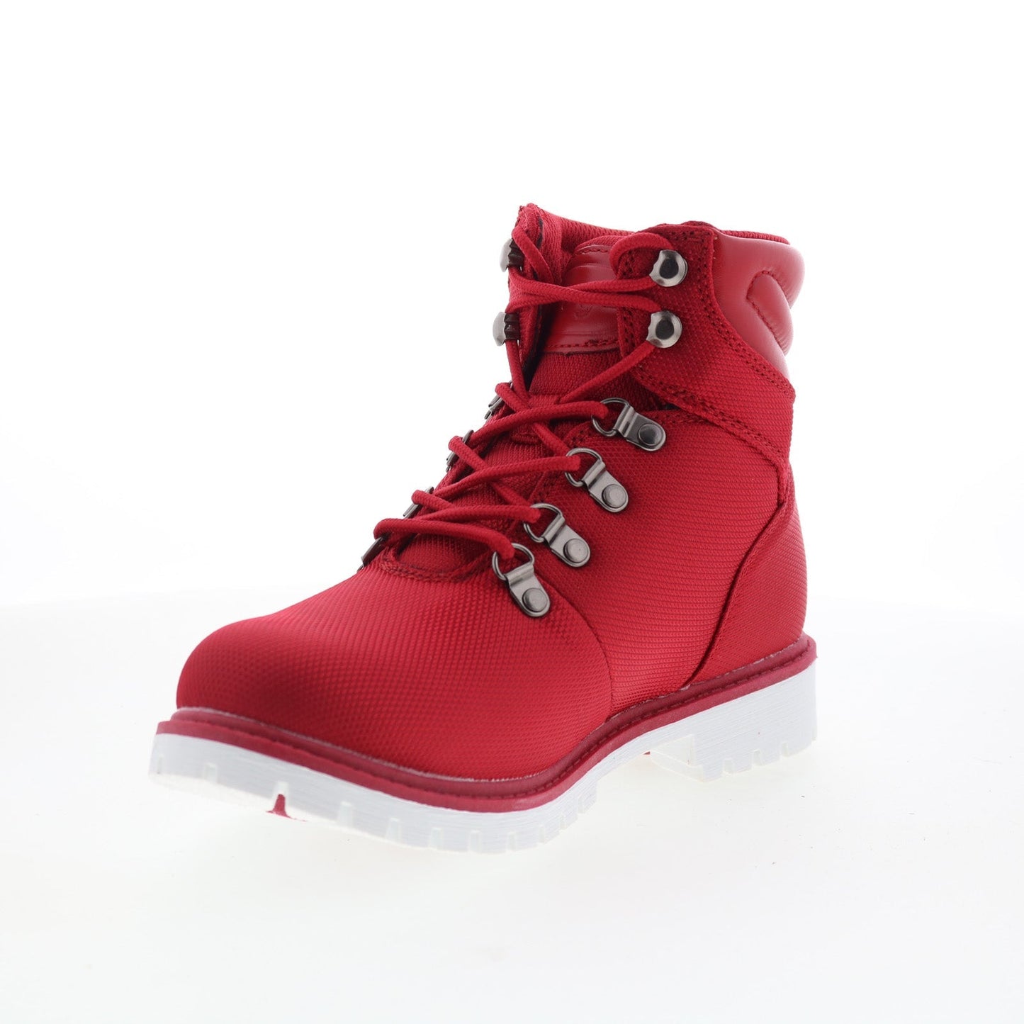 Lugz Grotto II WGROT2T-637 Womens Red Canvas Lace up Casual Dress Boots