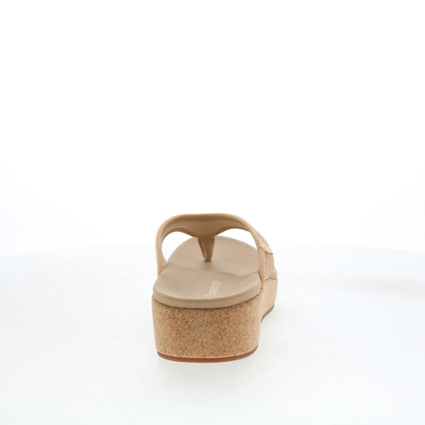 Spenco Willow Wedge SP1227CRK Womens Brown Canvas Flip-Flops Sandals Shoes