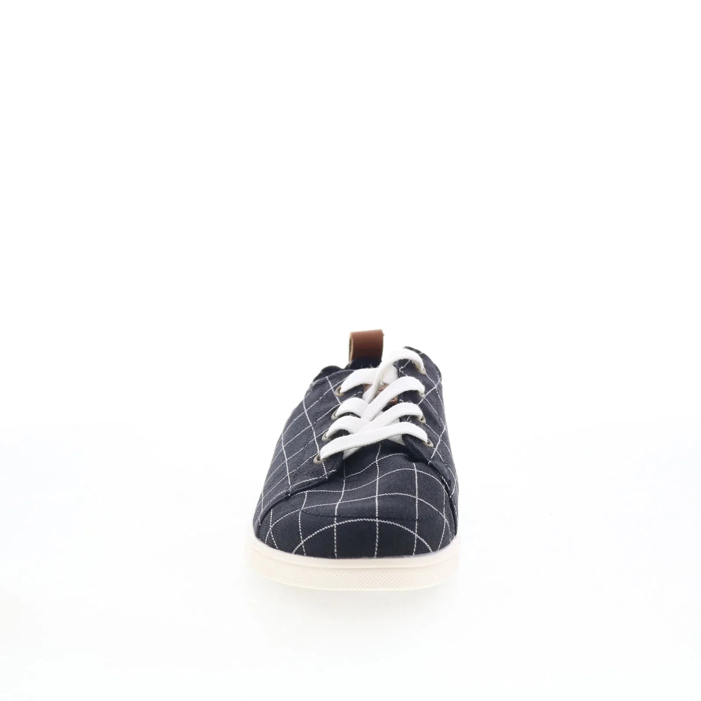 Spenco Windowpane SP1202BLK Womens Black Wide Lifestyle Sneakers Shoes