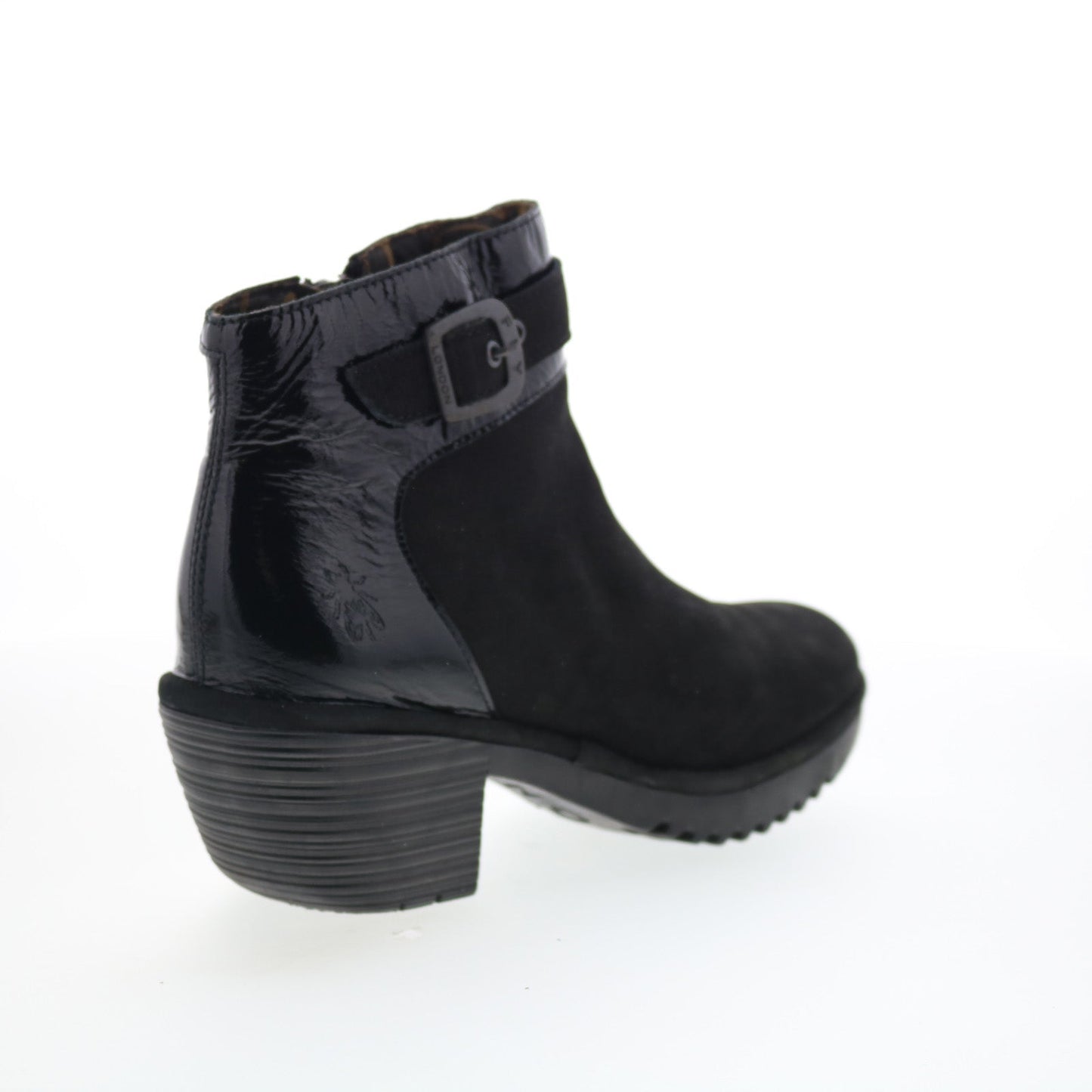 Fly London Wisp WISP342FLY-001 Womens Black Suede Ankle & Booties Boots